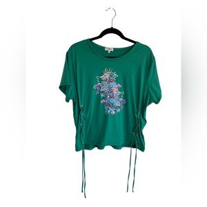 Stella Viva Plus Size Y2K Sinched Side Crop Top Size 3x